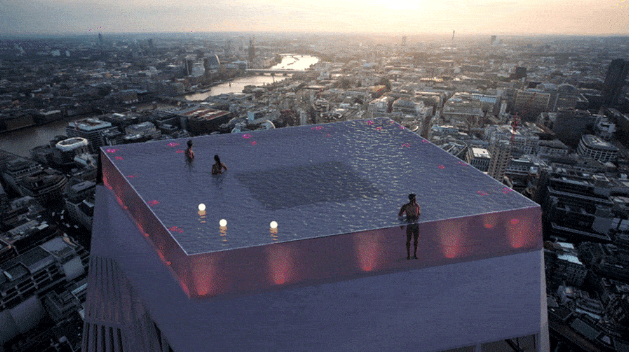 无限伦敦,无边天空泳池